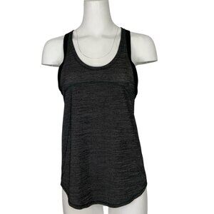 Lululemon On Track Singlet Tank Top 4 Heathered Black